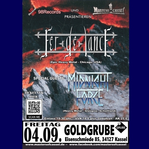 Tickets kaufen für FER DE LANCE + MIDNIGHT FORCE am 04.09.2026