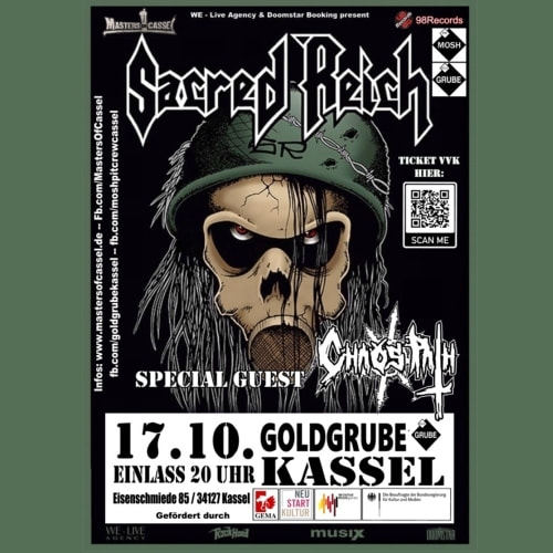 Tickets kaufen für Sacred Reich + Chaos Path am 17.10.2022